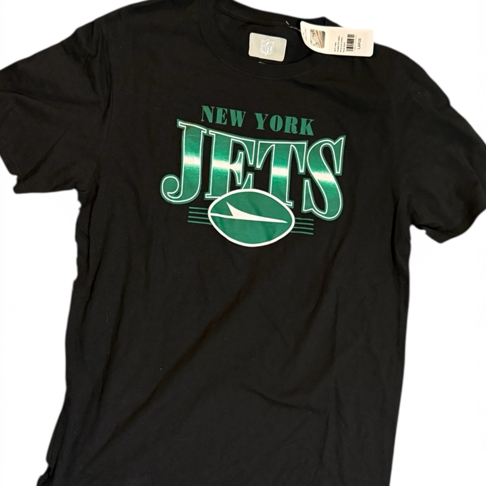 NFL Men’s Large New York Jets Black and Green Tee